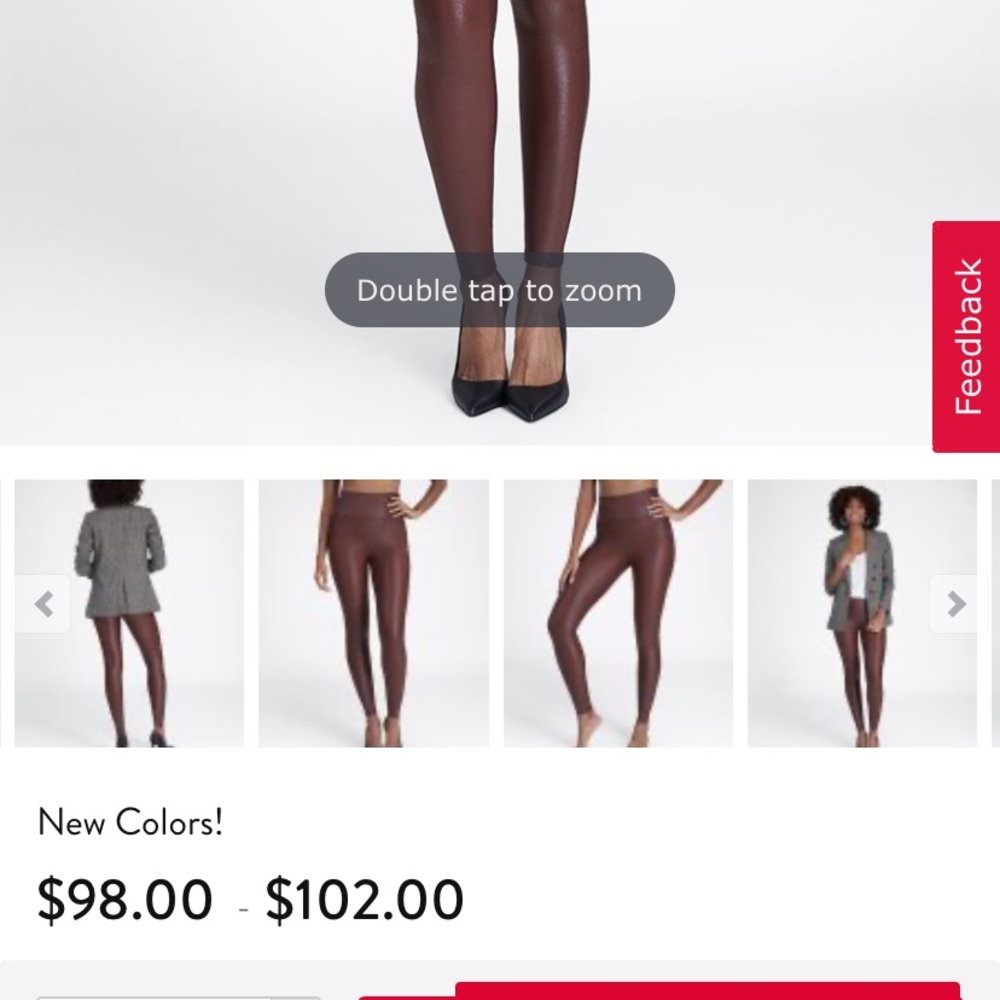 Brown spanx leggings